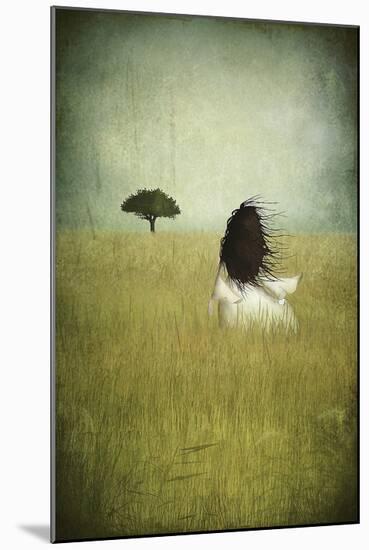 Girl On The Field-Majali-Mounted Art Print