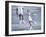 Girl Playing Tennis Under Supervision of a Coach-null-Framed Photographic Print