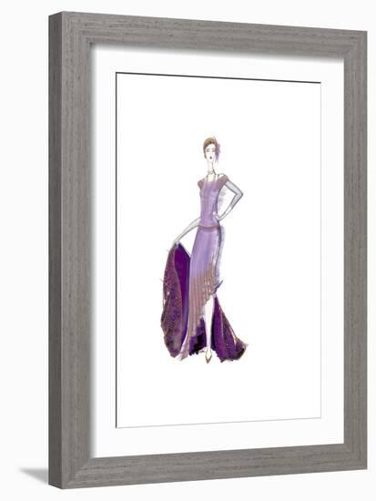 Girl Purple Dress-FS Studio-Framed Giclee Print