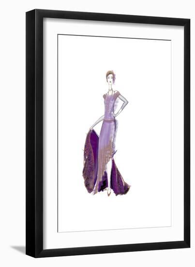 Girl Purple Dress-FS Studio-Framed Giclee Print