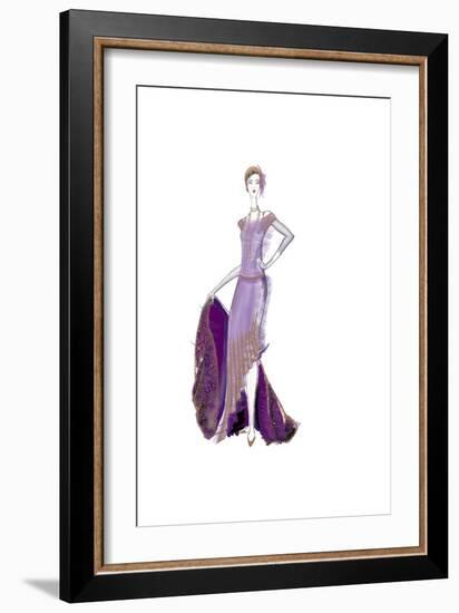 Girl Purple Dress-FS Studio-Framed Giclee Print