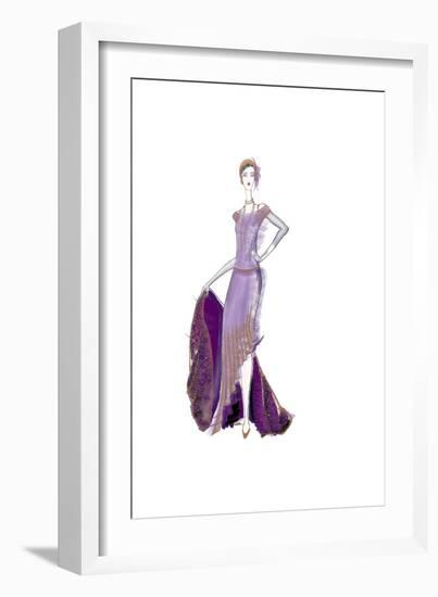 Girl Purple Dress-FS Studio-Framed Giclee Print