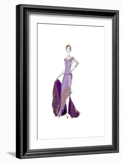 Girl Purple Dress-FS Studio-Framed Giclee Print