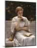 Girl Reading, 1878 (Oil on Canvas)-Charles Edward Perugini-Mounted Giclee Print