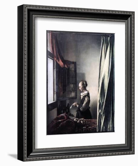 Girl Reading a Letter at an Open Window, C1657-Johannes Vermeer-Framed Giclee Print