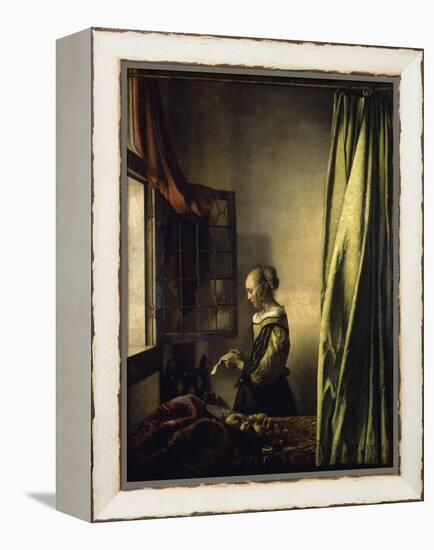 Girl Reading a Letter-Johannes Vermeer-Framed Premier Image Canvas