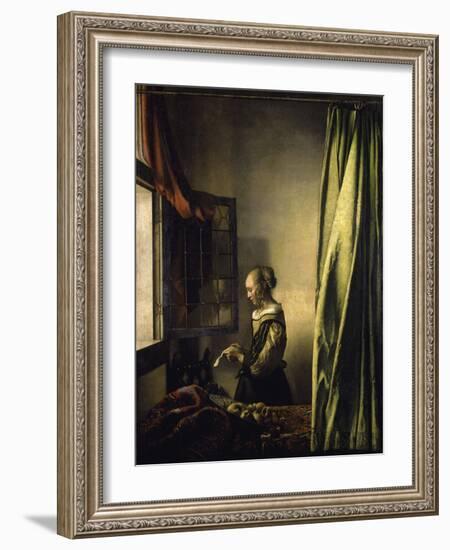 Girl Reading a Letter-Johannes Vermeer-Framed Giclee Print