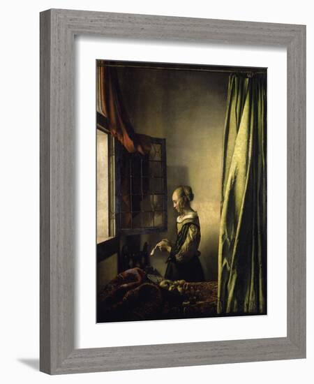 Girl Reading a Letter-Johannes Vermeer-Framed Giclee Print