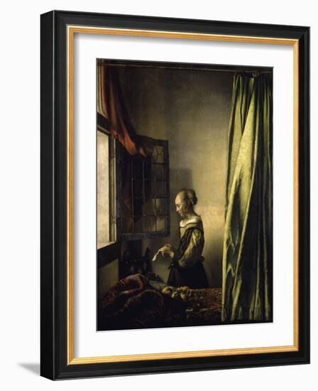 Girl Reading a Letter-Johannes Vermeer-Framed Giclee Print