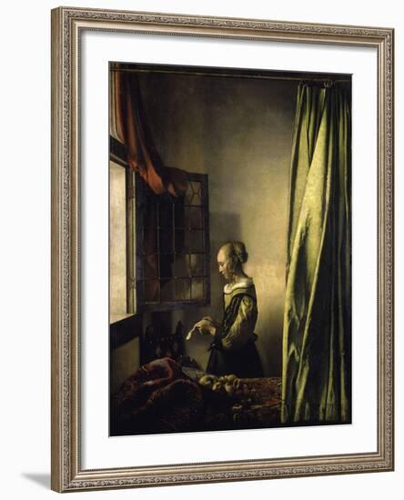 Girl Reading a Letter-Johannes Vermeer-Framed Giclee Print