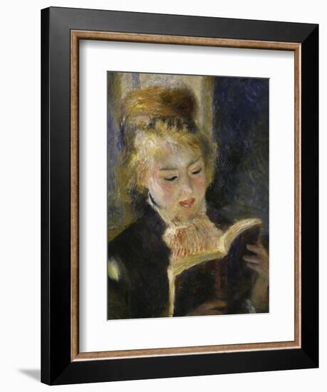 Girl Reading, c.1874-Pierre-Auguste Renoir-Framed Giclee Print