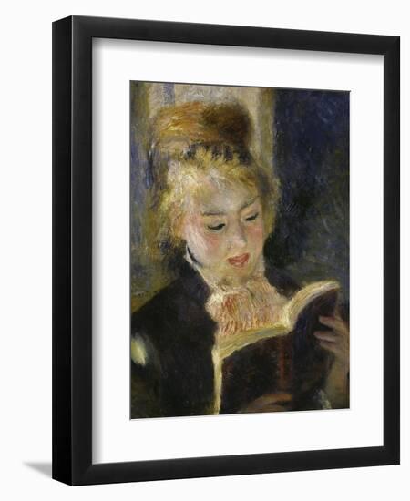 Girl Reading, c.1874-Pierre-Auguste Renoir-Framed Giclee Print