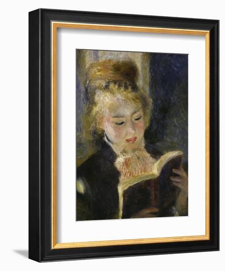 Girl Reading, c.1874-Pierre-Auguste Renoir-Framed Giclee Print