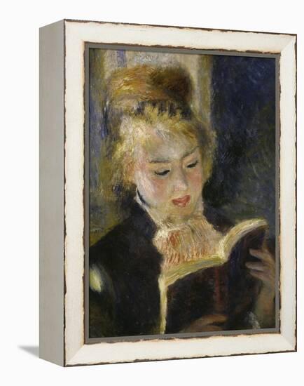 Girl Reading, c.1874-Pierre-Auguste Renoir-Framed Premier Image Canvas