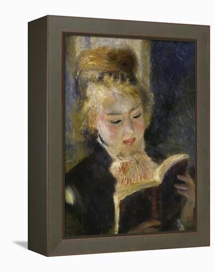 Girl Reading, c.1874-Pierre-Auguste Renoir-Framed Premier Image Canvas