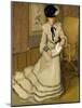 Girl Reading, C.1903-04 (Oil on Canvas)-Frederick Carl Frieseke-Mounted Giclee Print
