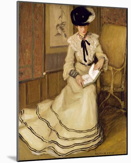 Girl Reading, c.1903-1904-Frederick Carl Frieseke-Mounted Premium Giclee Print