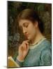 Girl Reading (Possibly Kate Dickens)-Charles Edward Perugini-Mounted Giclee Print