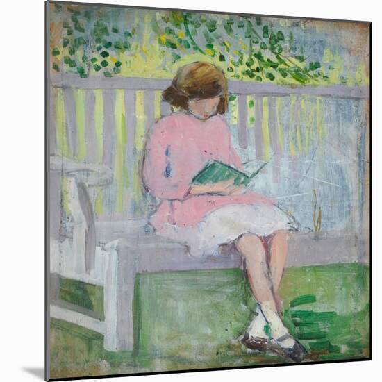 Girl Reading-Mary Ethel Hunter-Mounted Giclee Print