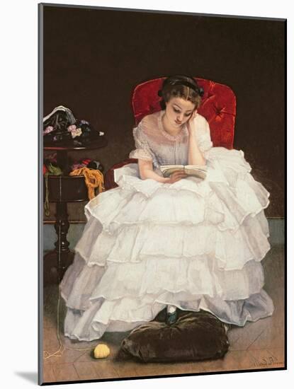 Girl Reading-Alfred Emile Léopold Stevens-Mounted Giclee Print
