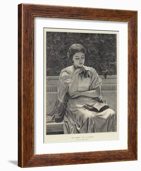 Girl Reading-Charles Edward Perugini-Framed Giclee Print