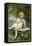 Girl Reads on Bench-Edouard Cabane-Framed Stretched Canvas