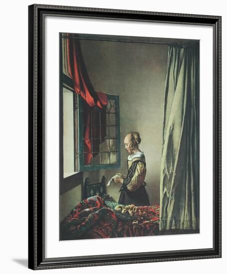 Girl Reaing a Letter-Johannes Vermeer-Framed Collectable Print