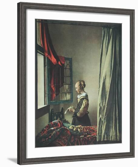 Girl Reaing a Letter-Johannes Vermeer-Framed Collectable Print