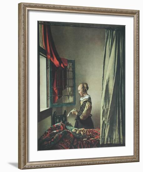 Girl Reaing a Letter-Johannes Vermeer-Framed Collectable Print