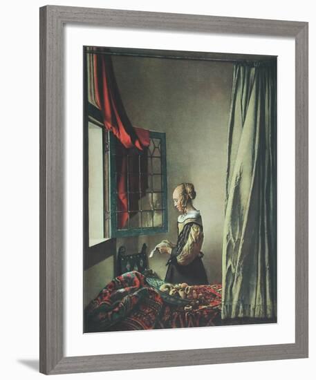 Girl Reaing a Letter-Johannes Vermeer-Framed Collectable Print