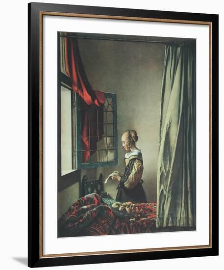 Girl Reaing a Letter-Johannes Vermeer-Framed Collectable Print