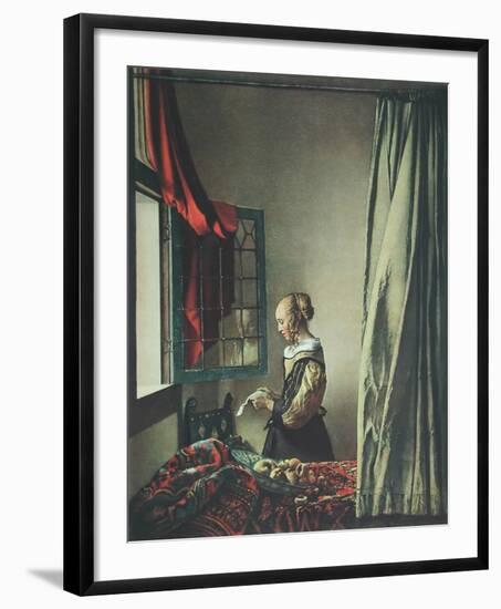 Girl Reaing a Letter-Johannes Vermeer-Framed Collectable Print