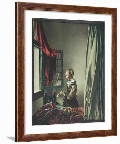 Girl Reaing a Letter-Johannes Vermeer-Framed Collectable Print