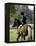 Girl Riding on a Pony-null-Framed Premier Image Canvas