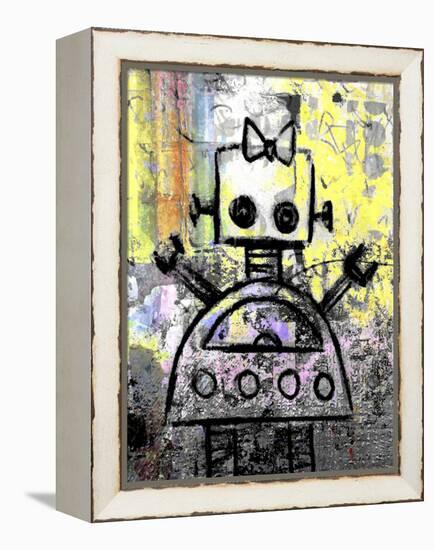 Girl Robot Color-Roseanne Jones-Framed Premier Image Canvas