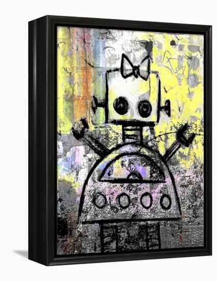 Girl Robot Color-Roseanne Jones-Framed Premier Image Canvas