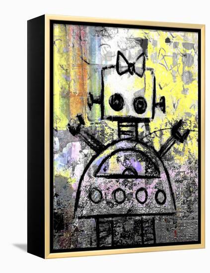 Girl Robot Color-Roseanne Jones-Framed Premier Image Canvas