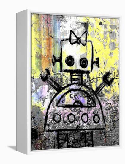 Girl Robot Color-Roseanne Jones-Framed Premier Image Canvas