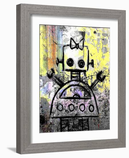 Girl Robot Color-Roseanne Jones-Framed Giclee Print