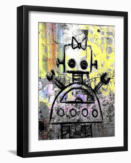 Girl Robot Color-Roseanne Jones-Framed Giclee Print