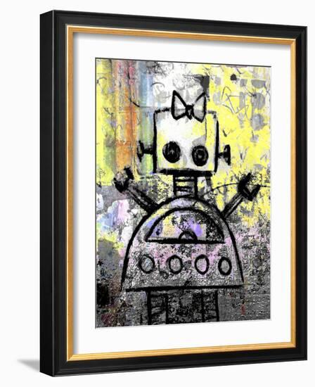 Girl Robot Color-Roseanne Jones-Framed Giclee Print