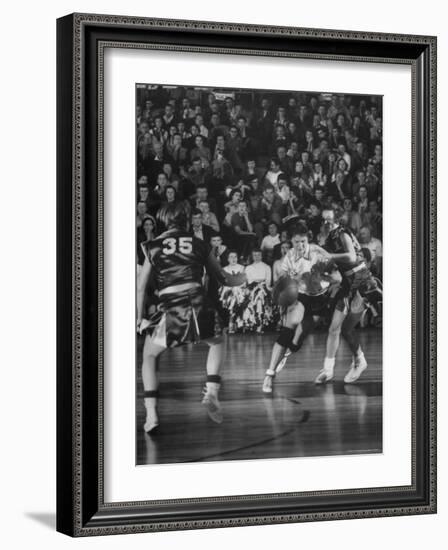 Girl's Basketball-Francis Miller-Framed Photographic Print