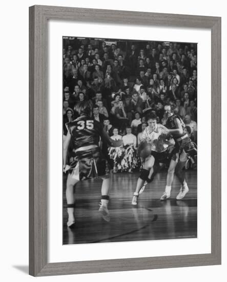 Girl's Basketball-Francis Miller-Framed Photographic Print