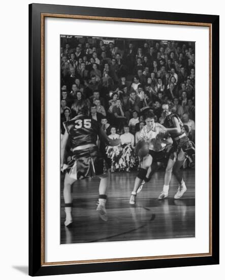 Girl's Basketball-Francis Miller-Framed Photographic Print