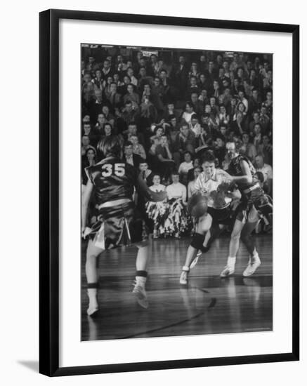 Girl's Basketball-Francis Miller-Framed Photographic Print