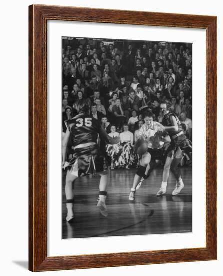 Girl's Basketball-Francis Miller-Framed Photographic Print