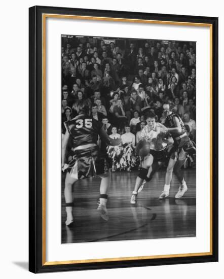 Girl's Basketball-Francis Miller-Framed Photographic Print