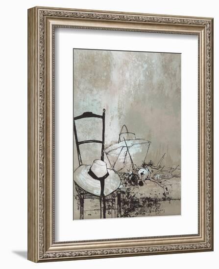 Girl's Hat-Jean Jansem-Framed Collectable Print