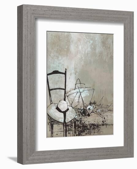 Girl's Hat-Jean Jansem-Framed Collectable Print