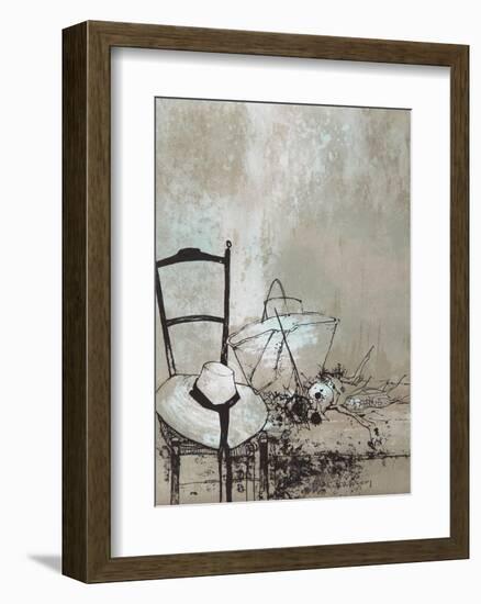 Girl's Hat-Jean Jansem-Framed Collectable Print